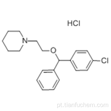 Piperidina, cloridrato de 1- [2 - [(4-clorofenil) fenilmetoxi] etil] -, CAS 14984-68-0